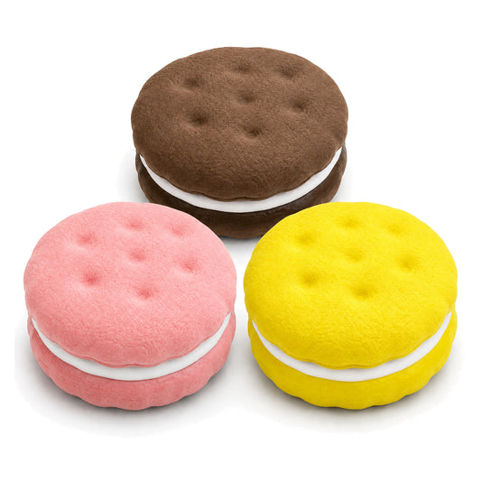 Yoking Sandwich Cookie Squishy Toy, Slow-Rising PU Foam, Ages 14+