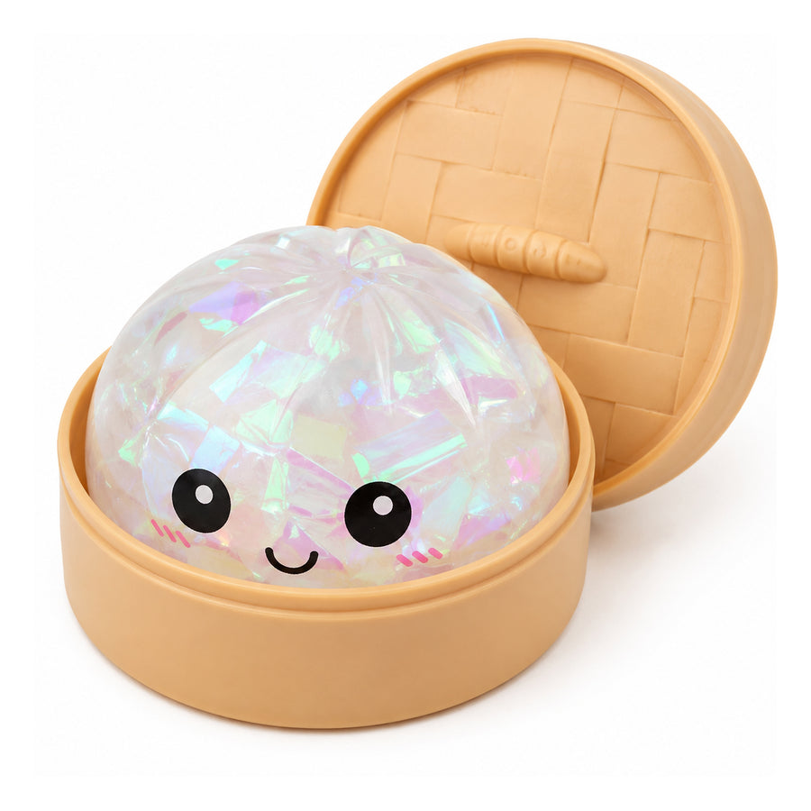 Bao bun squishy with its mini steamer