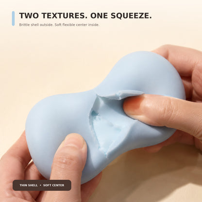 Yoking Crunchy Soap Squishy Toy, Crack-Shell ASMR Fidget, Ages 14+
