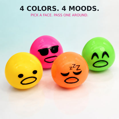 Yoking 4-Pack Puking Egg Slime Toys with 4 Slime Packs, Ages 14+