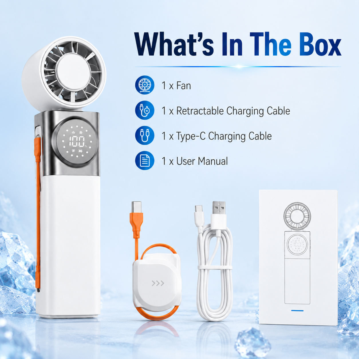 X80 Rechargeable Portable Fan