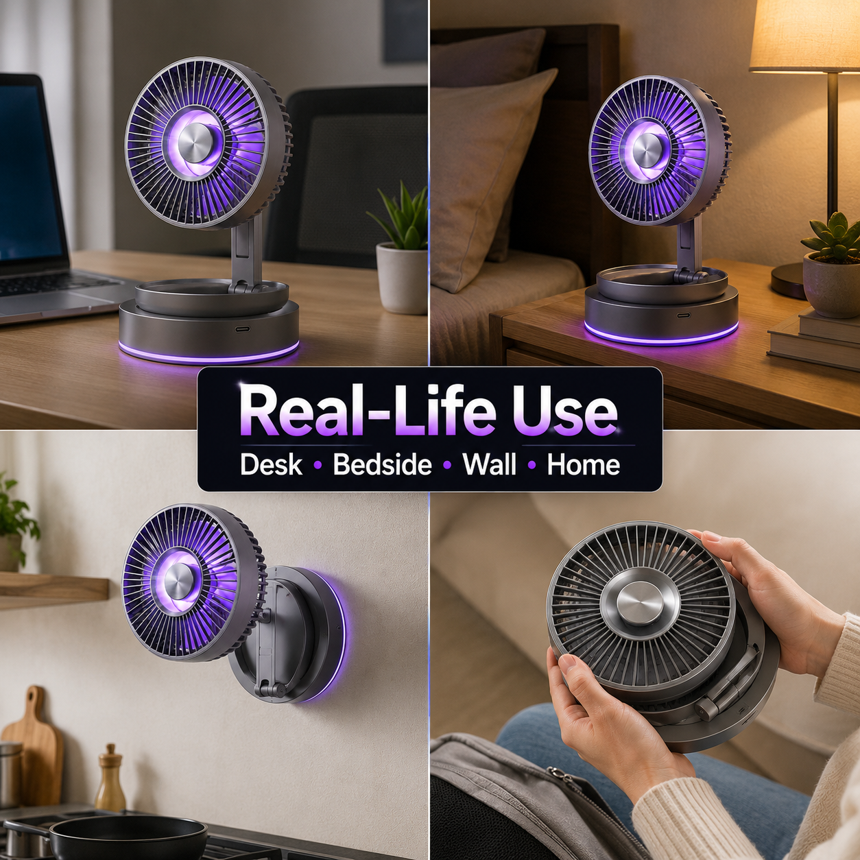 F1 LED Desk Fan