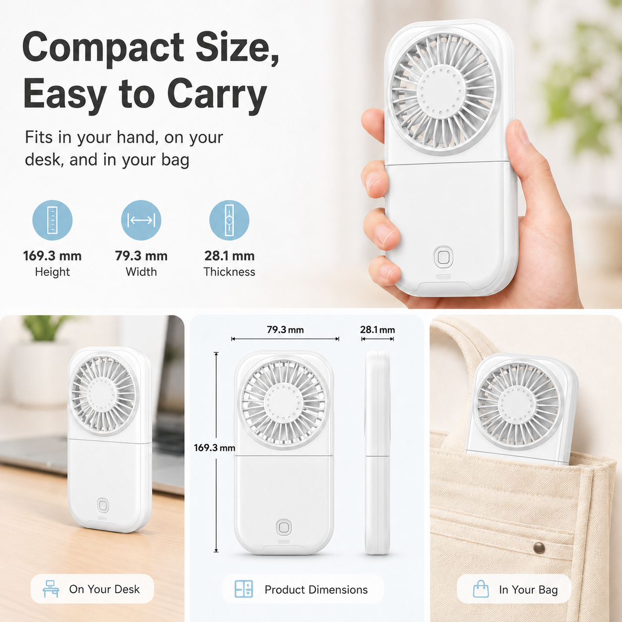 X30 Max Rechargeable Pocket Fan