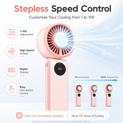 T50 High-Speed Rechargeable Handheld Fan