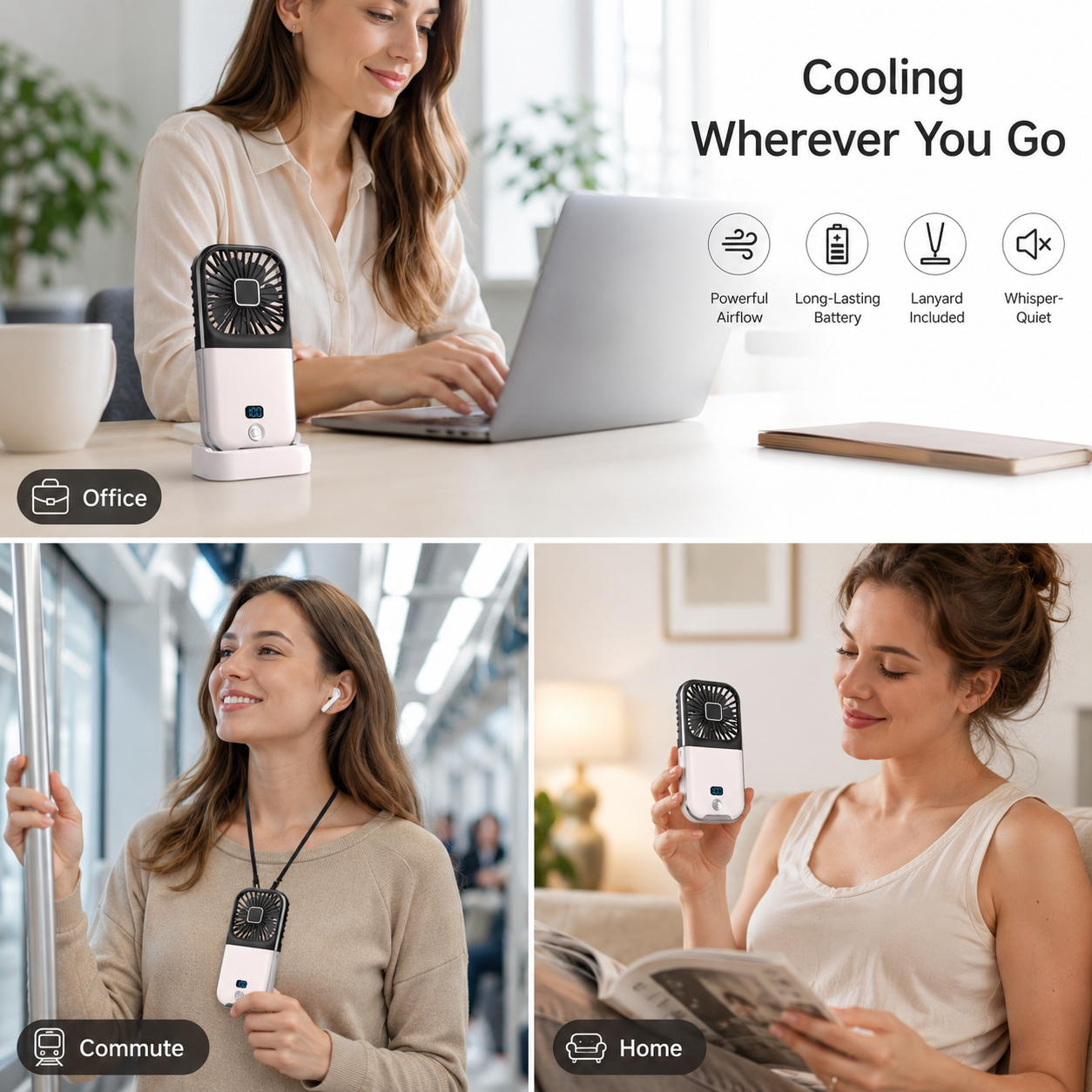 F30 Pro Max Rechargeable Handheld Fan