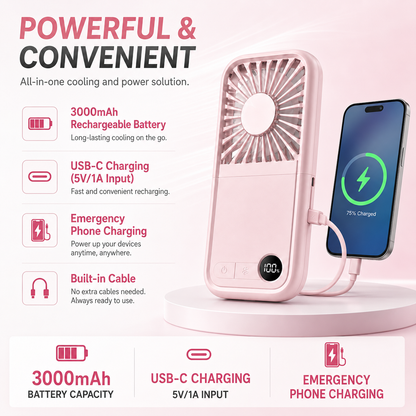 F30 Ultra Cooling Handheld Fan